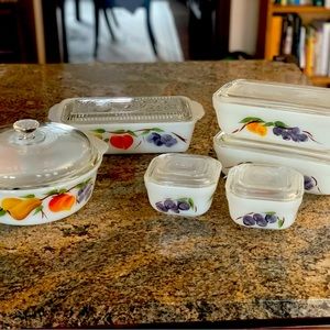 Fire King Anchor Hocking Gay Fad Bakeware Set